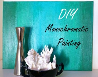 Chic Monochromatic DIY Painting With Ombre Style