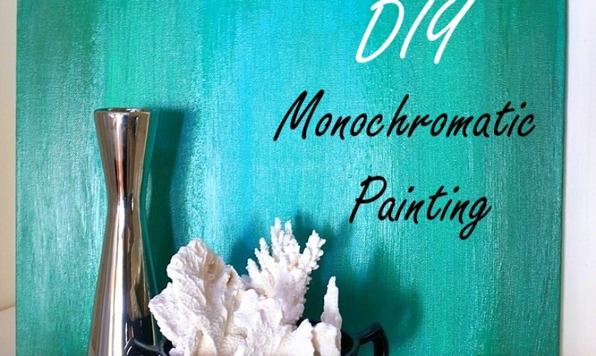 Chic Monochromatic DIY Painting With Ombre Style