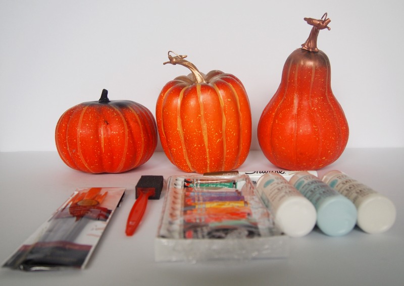 Pick up some cheap plastic pumpkins to get started