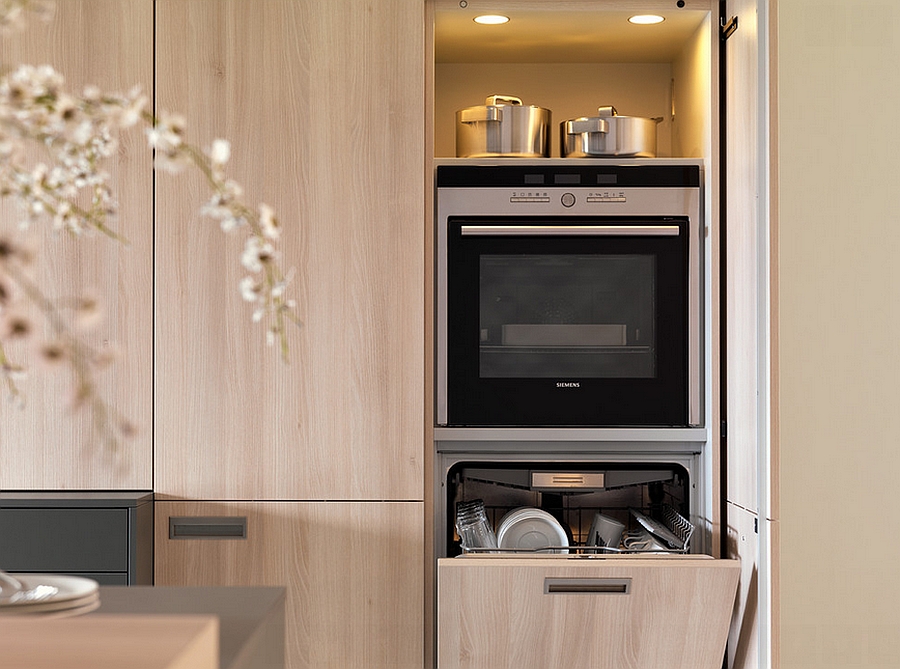 Smart kitchen design with in-built storage solutions