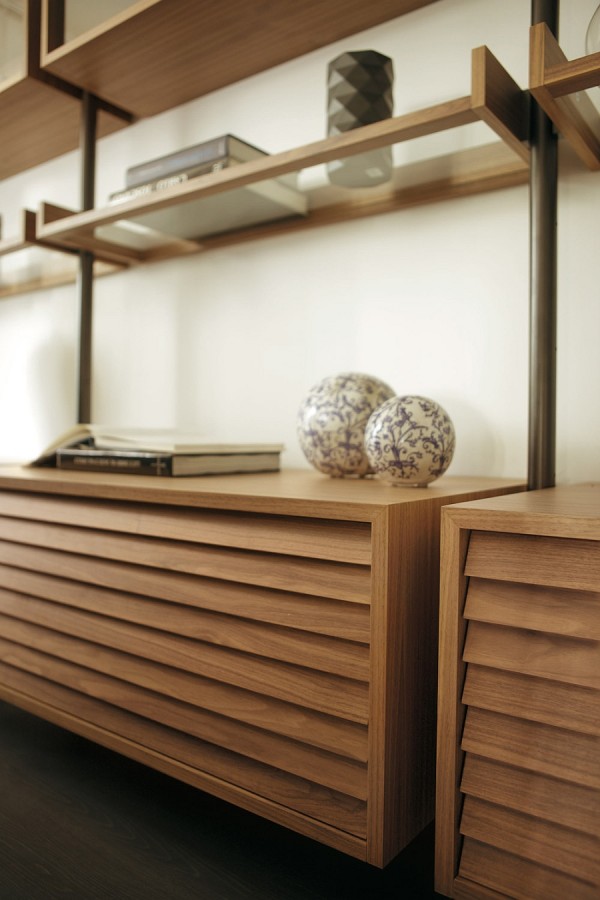 Stunning Minimalist Living Room Wall Unit Systems, Italian Design