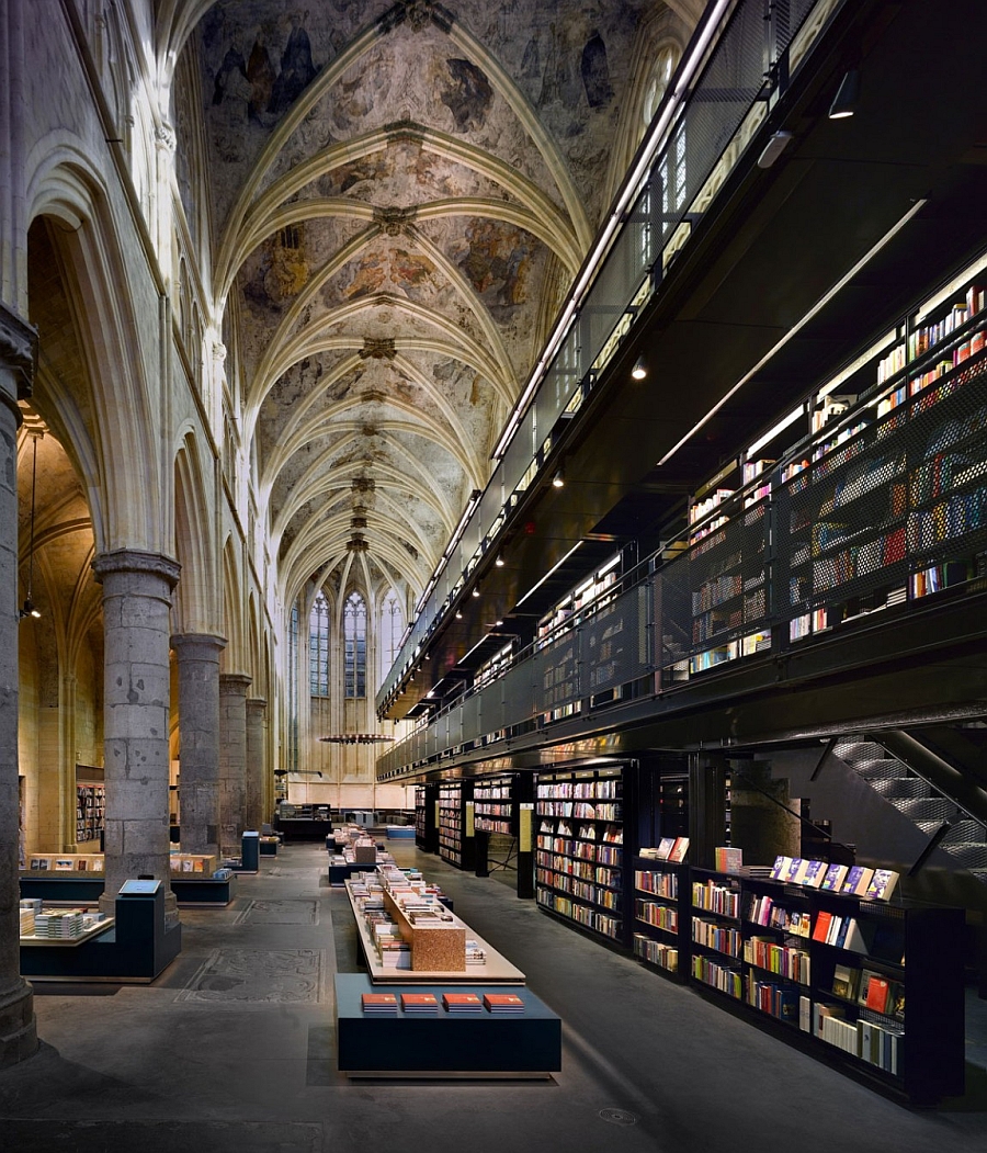 Spectacular interior of the Selexyz Dominicanen Bookstore