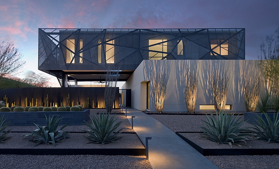 Stunning home in Las Vegas with metallic exterior