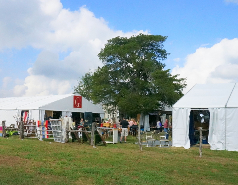 The white tents of Marburger Farm