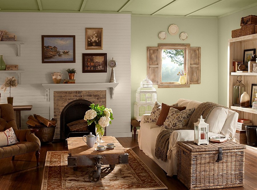 rustic living room paint