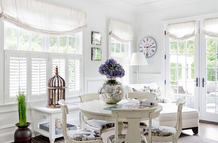 White backdrop highlights the beautiful birdcage