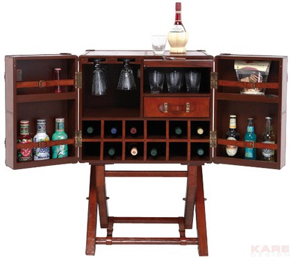 compact bars, bar carts, wall mounted bars, bars for small spaces