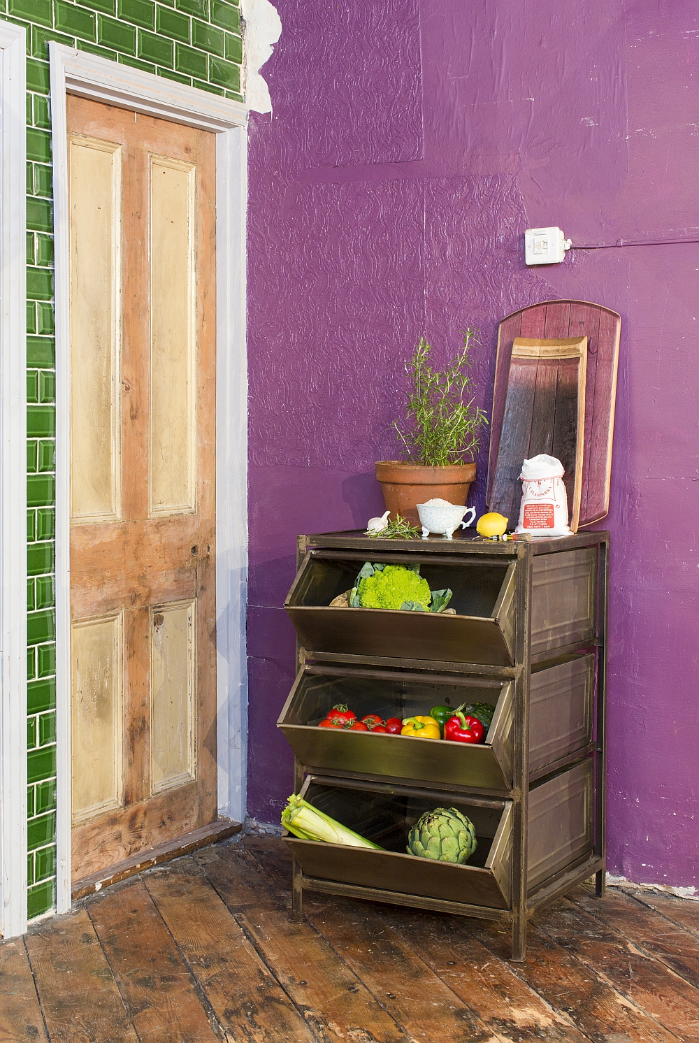 A perfect storage unit for the home office and kitchen