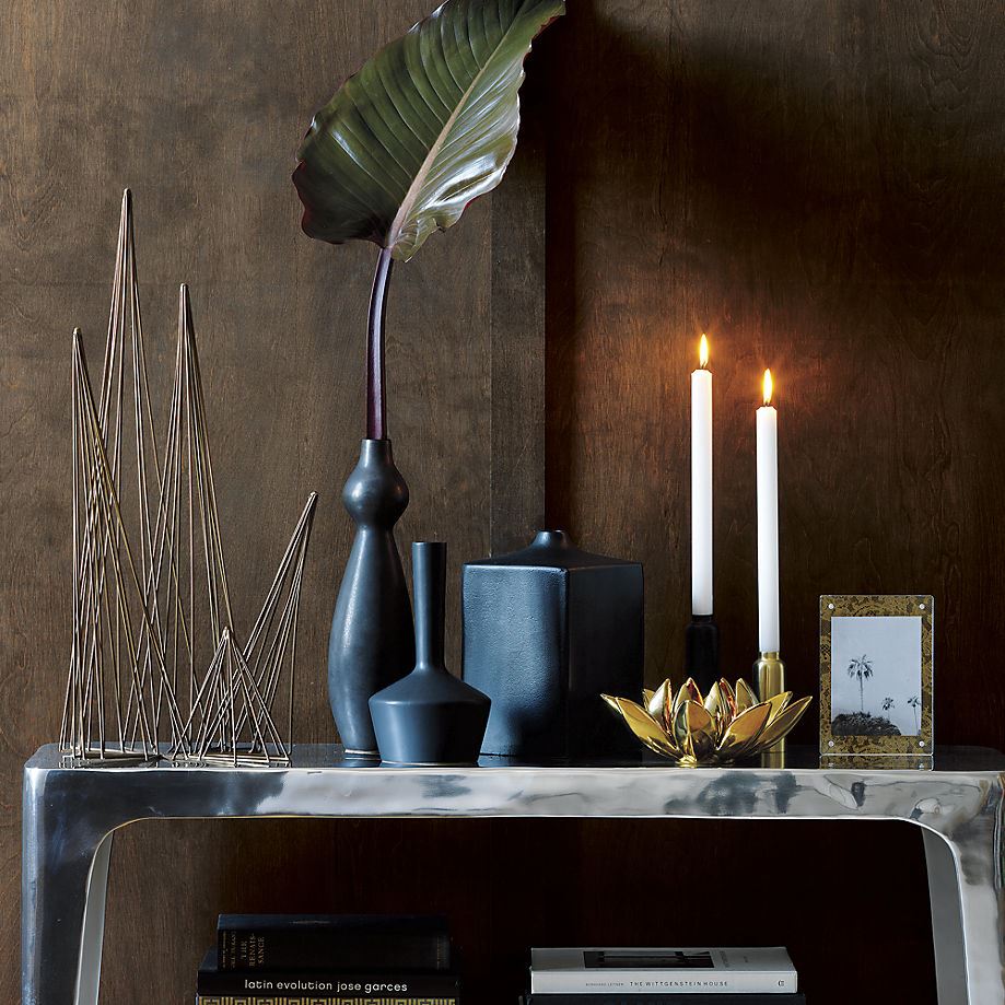 Aluminum console table from CB2