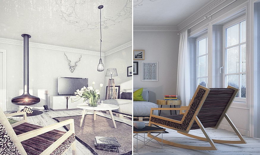 Beautiful Scandinavian interior with the HALUZ Chair