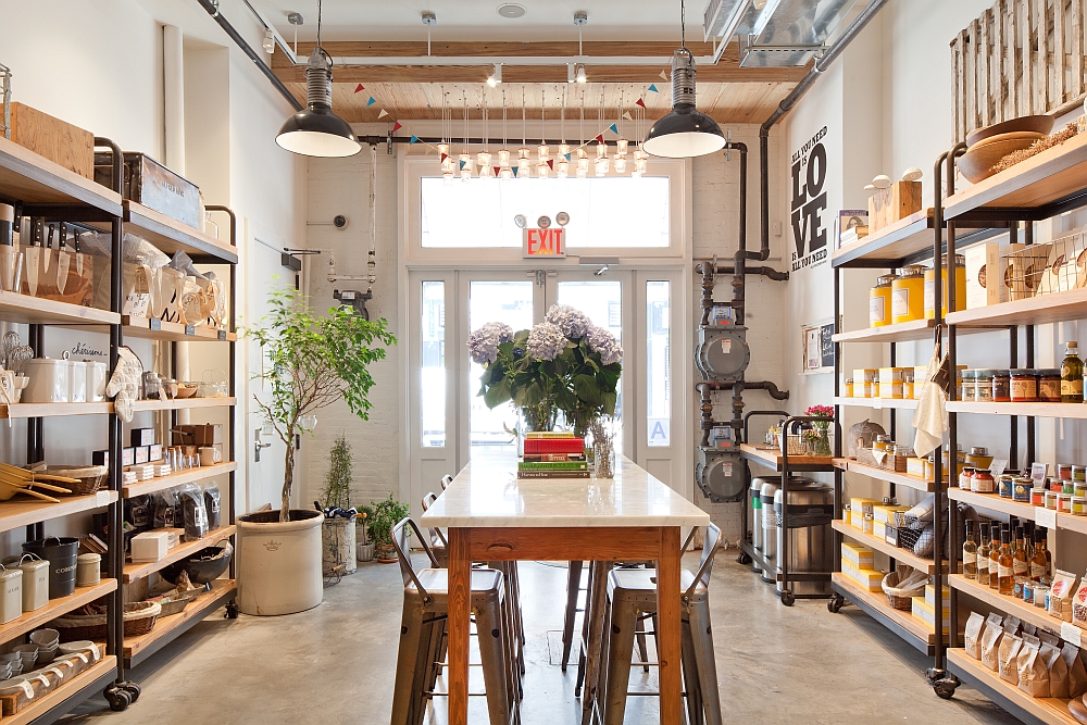 Beautiful interior of the cafe with ample natural light