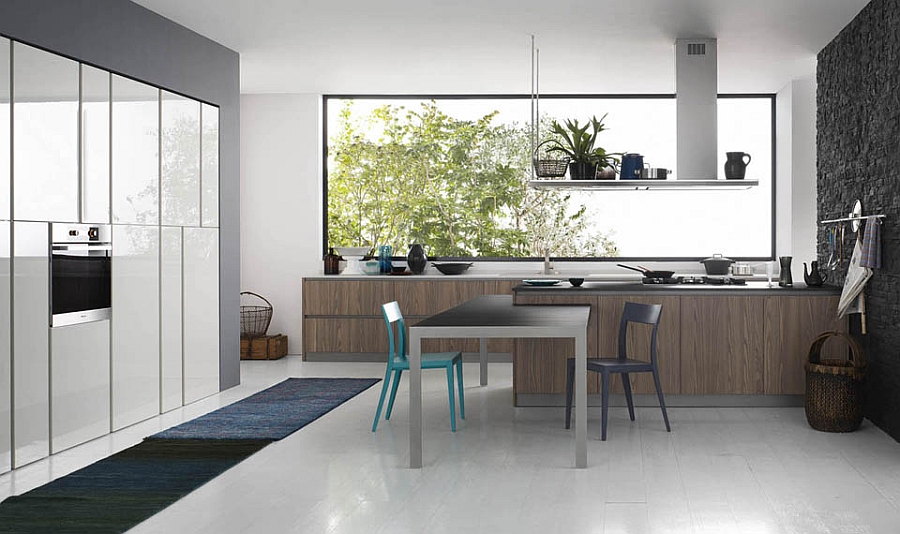 Beautiful modern kitchen with sleek, ergonomic design