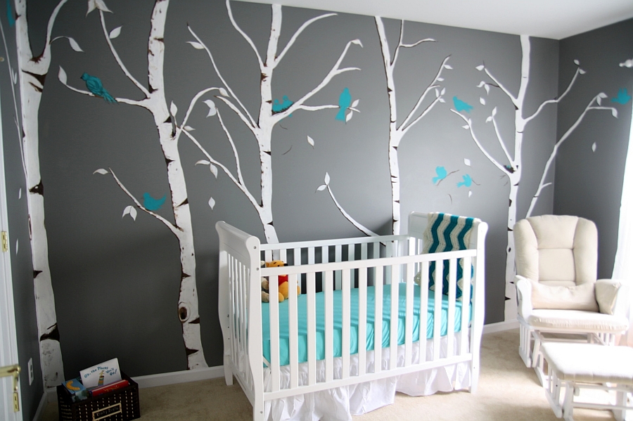 turquoise baby room