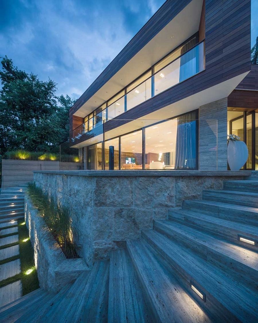 Brilliant lighting and wonderful use of glass give the villa a unique appeal