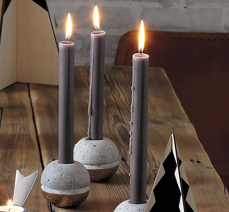 Cement candle holder from CB2