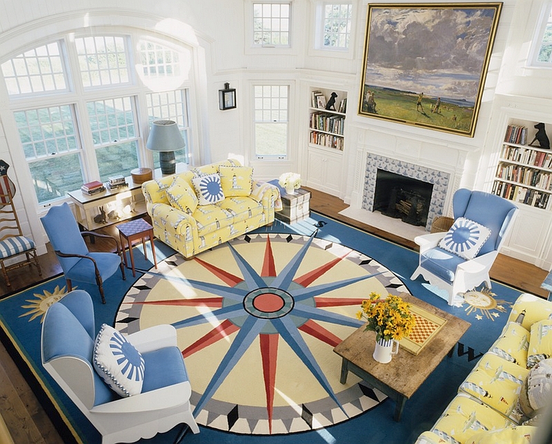 Contemporary living room with a nautical vibe [Design: Anthony Baratta]