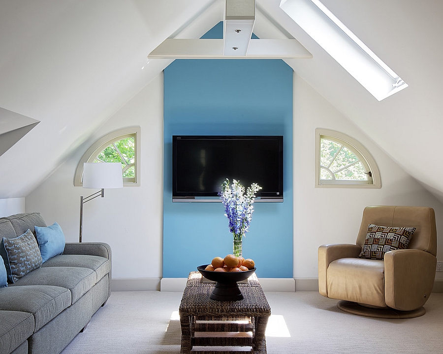 Cozy, small attic living space [Design: B Fein Interiors]