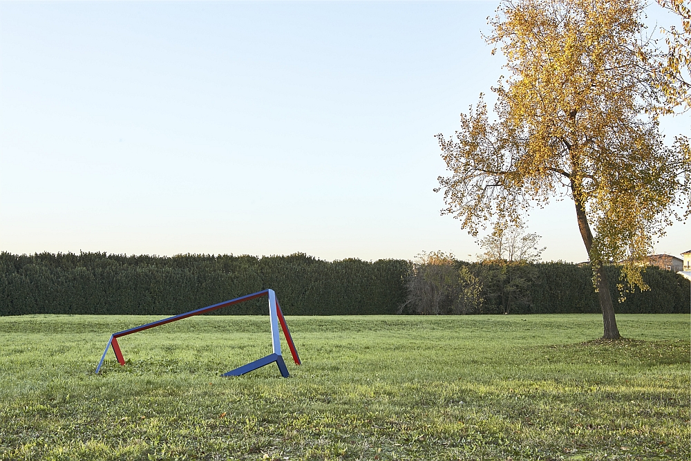 Cube sculpture makes its presence felt outside