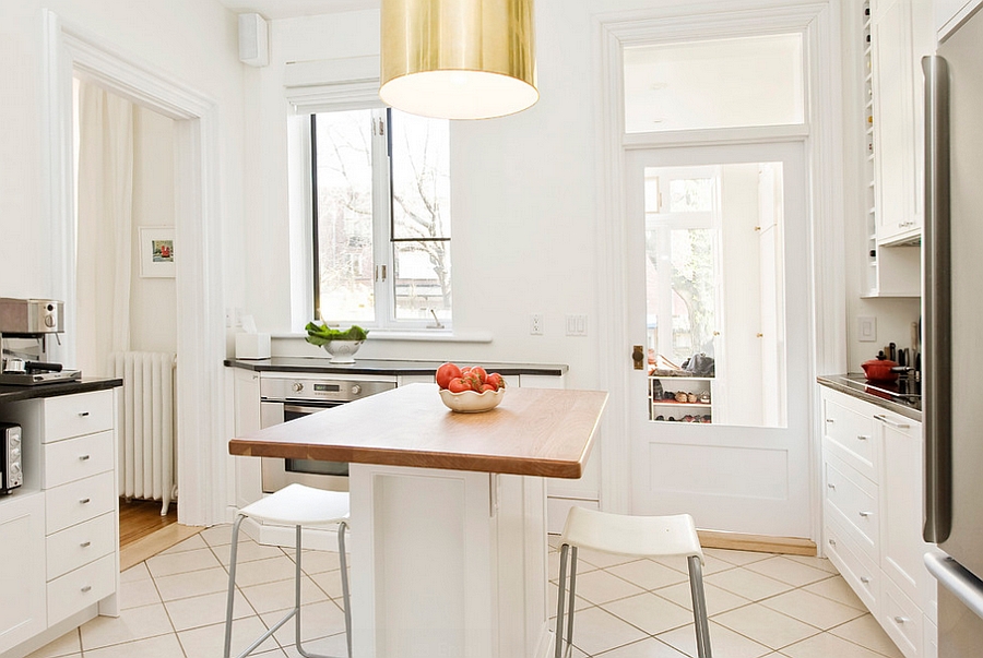 24 Tiny Island Ideas For The Smart, Small White Kitchen Island With Seating