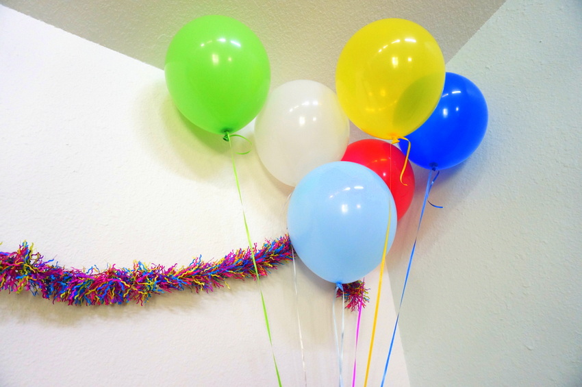 Colorful party decorations