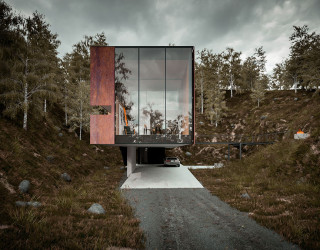 Dramatic Minimalist Home Transforms an Abandoned Quarry in the UK
