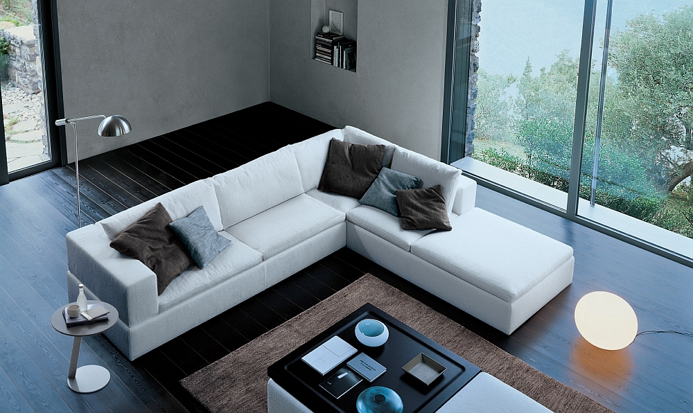 Fabulous sectional sofa in white