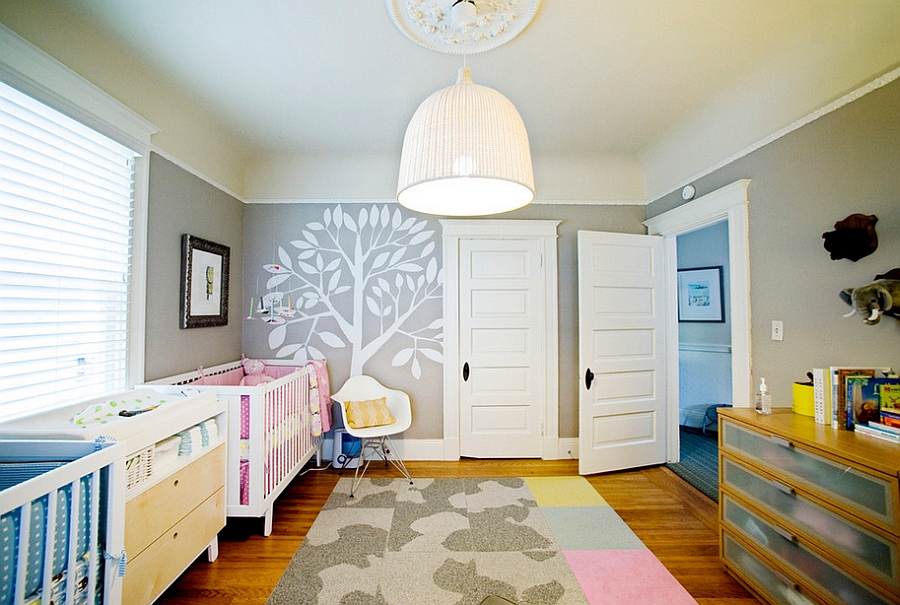 Gender neutral nursery for twins