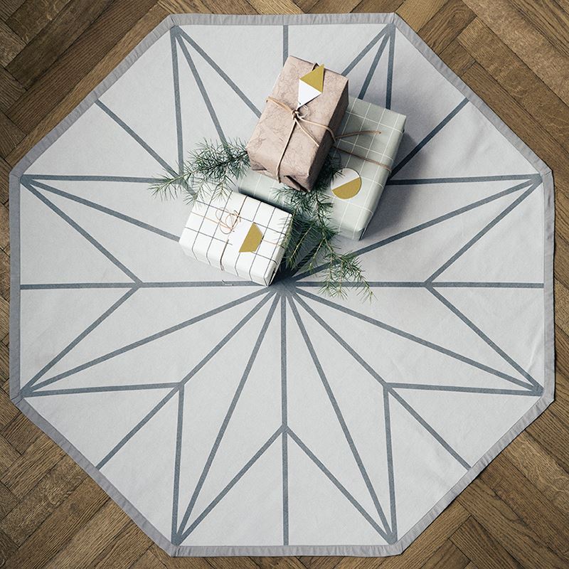 Geo Christmas tree blanket from Ferm Living