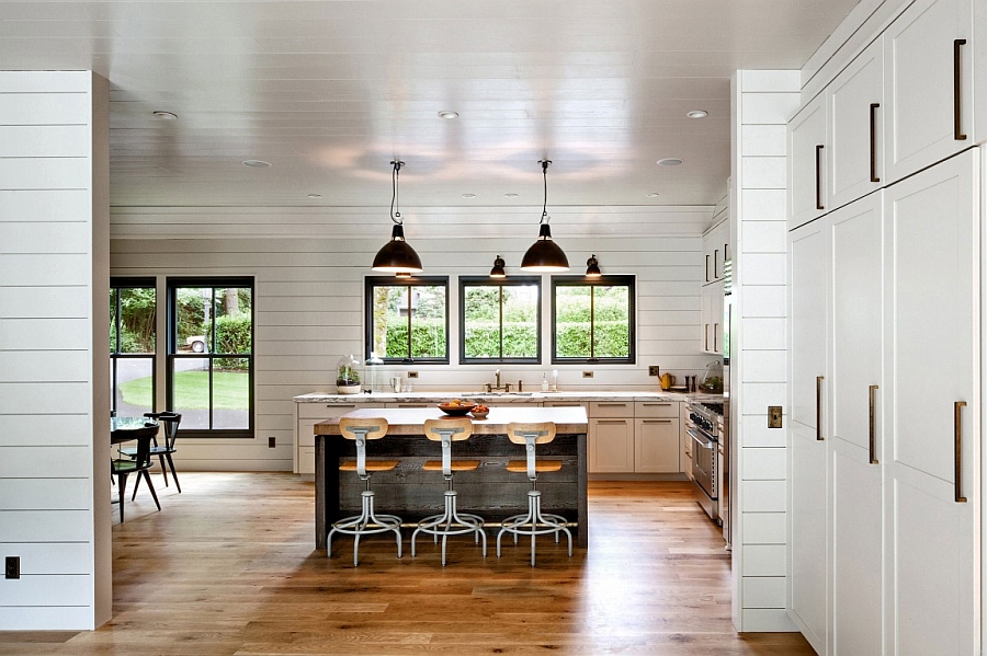 Gorgeous kitchen with restrained industrial style