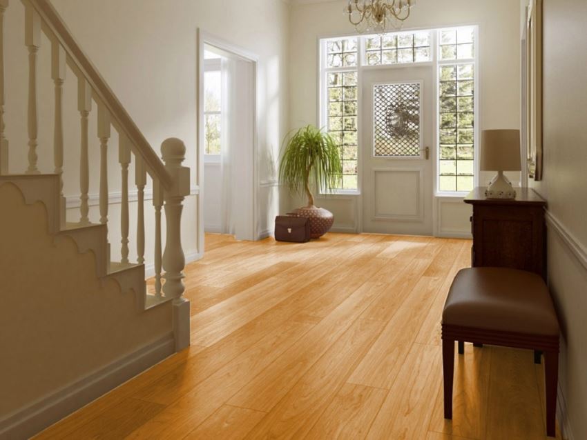 Light hardwood flooring image via Homeplusdecor