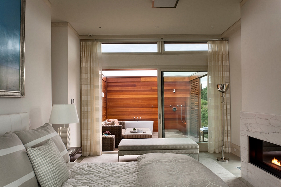 Luxurious master bedroom and bath that connects with the outdoors