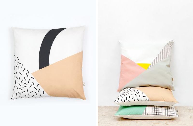 Memphis Cushions by Depeapa from Hello Polly