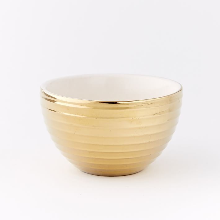 Metallic dip bowls