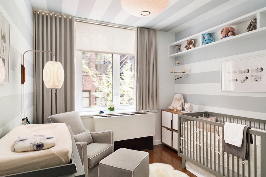 Posh nursery in white and gray [Design: m monroe design]