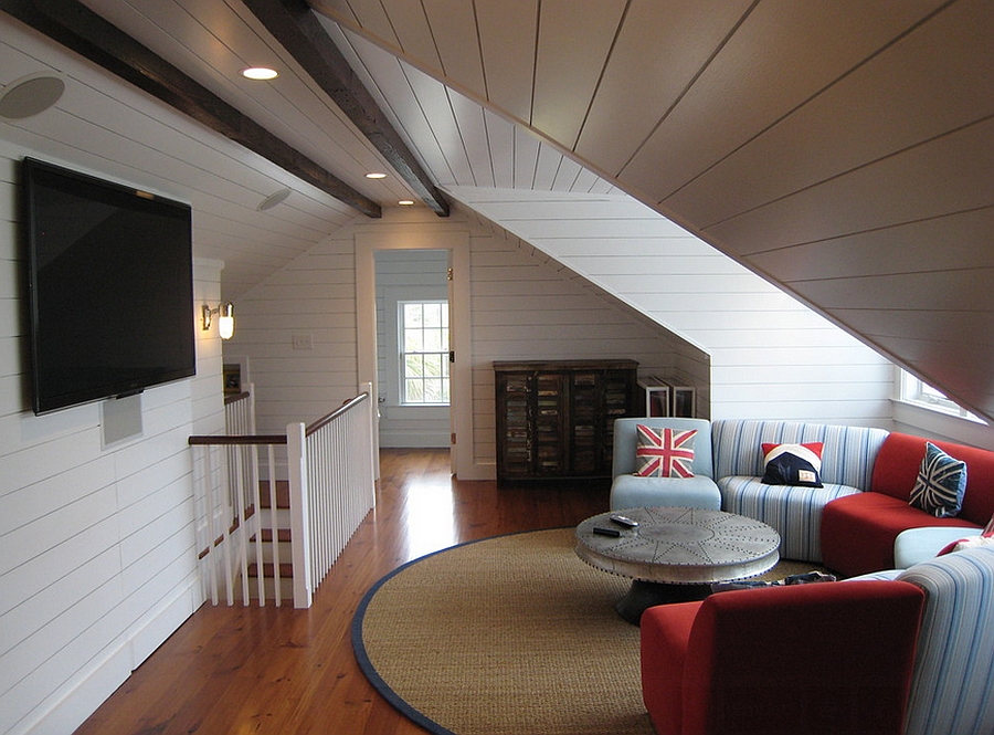 Practical attic living space design with ample ventilation [Design: Sea Island Builders]