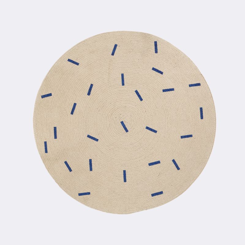 Round jute rug from Ferm Living