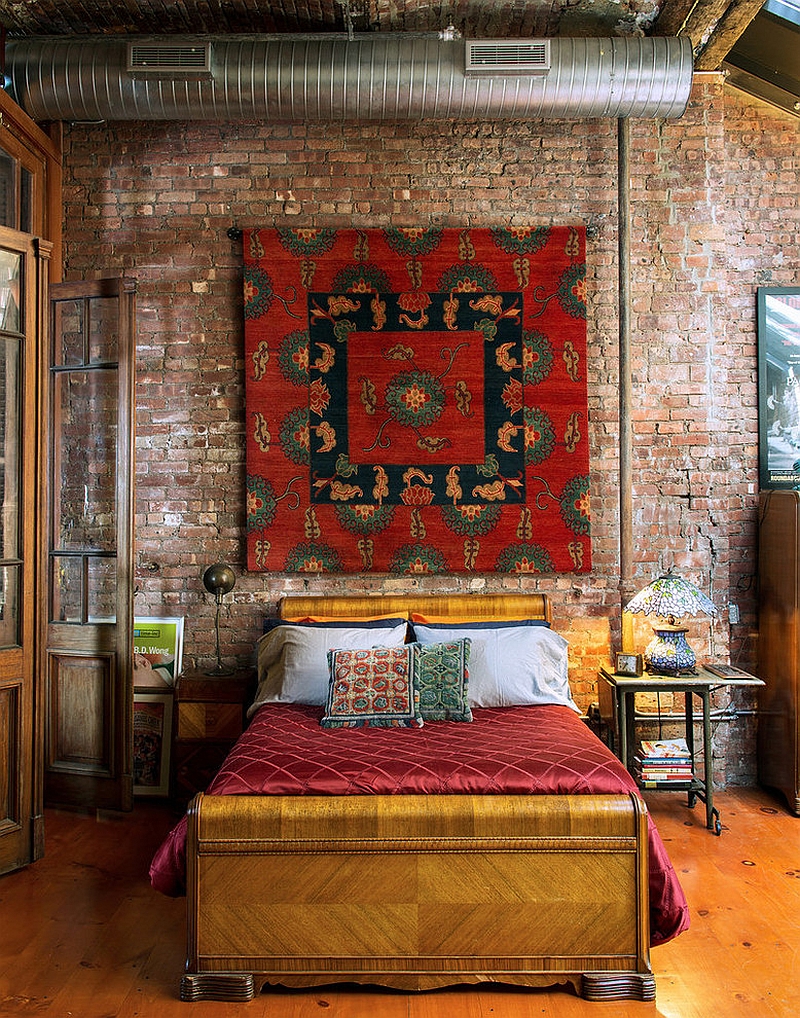Rug on the wall makes for an interesting addition [From: Ralo Carpets]