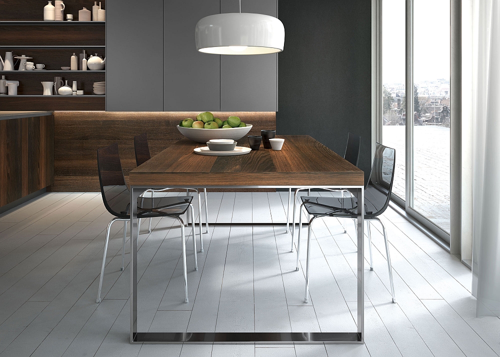 Small dining area in the contemporary kitchen