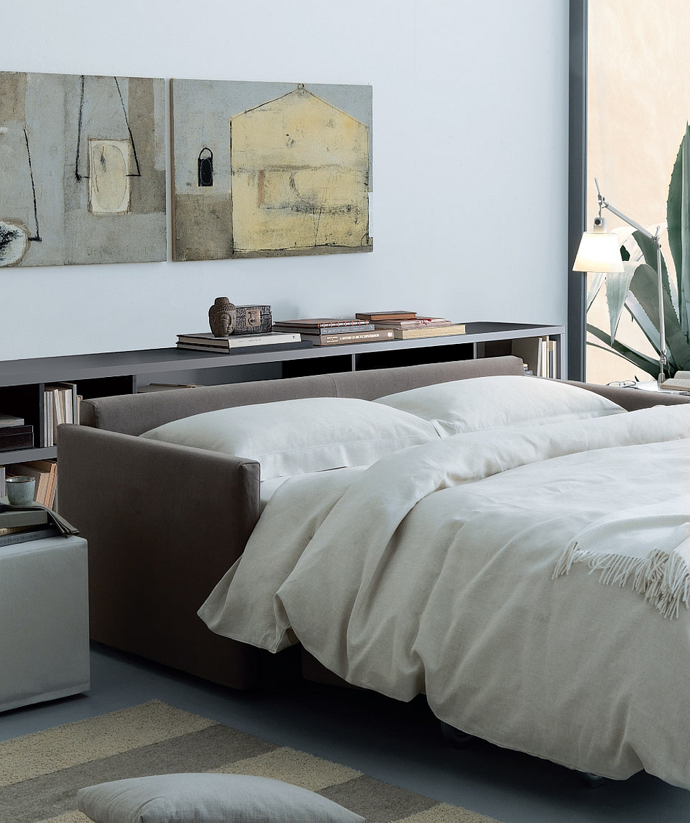 Sofa bed idea for a small, space conscious urban apartment