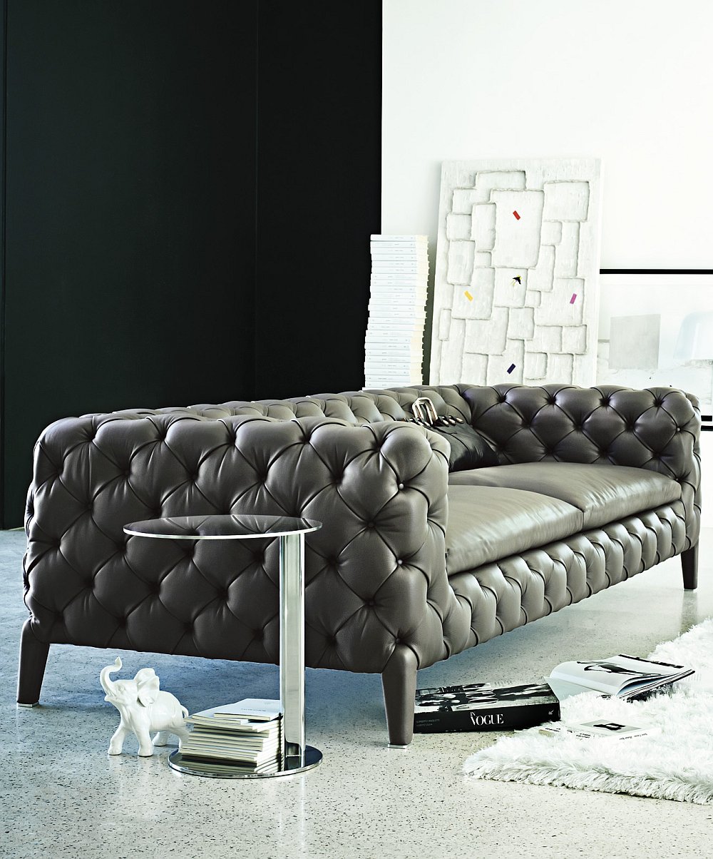 Sophisticated handmade contemporary sofa with Italian design