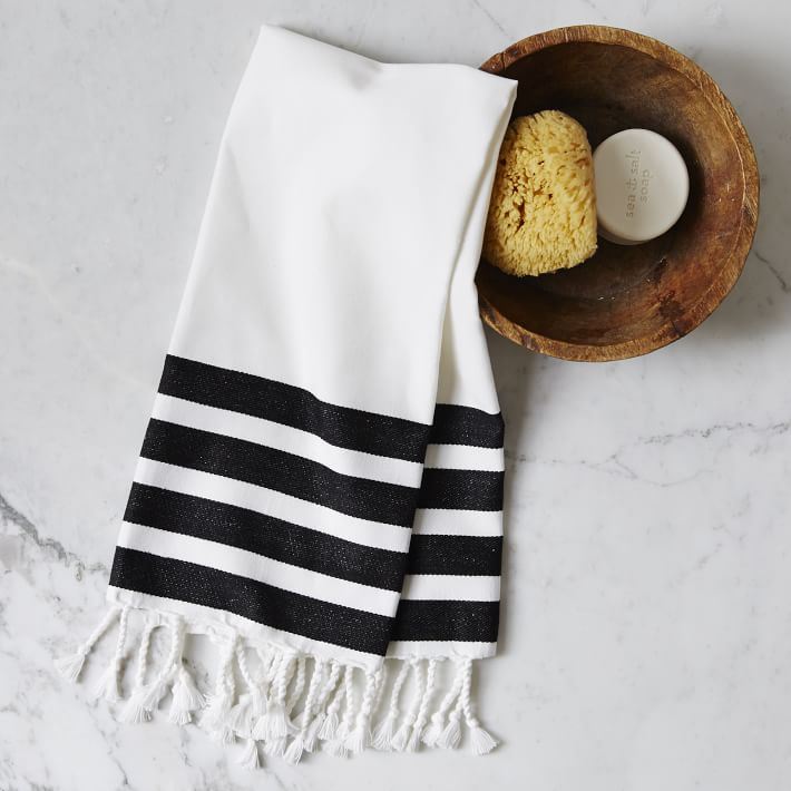 Striped hand towel from West Elm