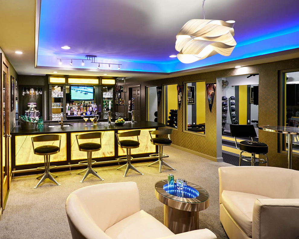 27 Basement Bars That Bring Home The, Basement Back Bar Pictures