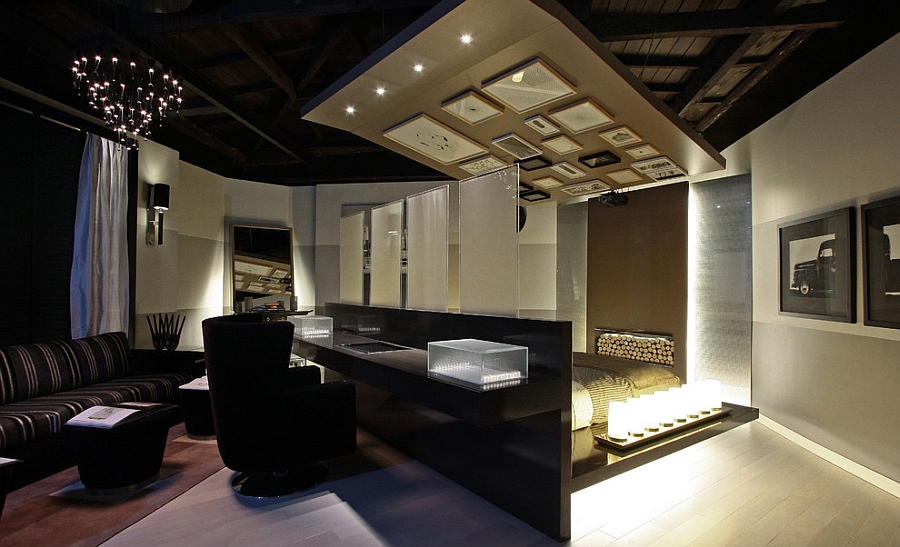 Stunning blend of the contemporary workspace and bedroom [Design: Estudio Gutman Lehrer]