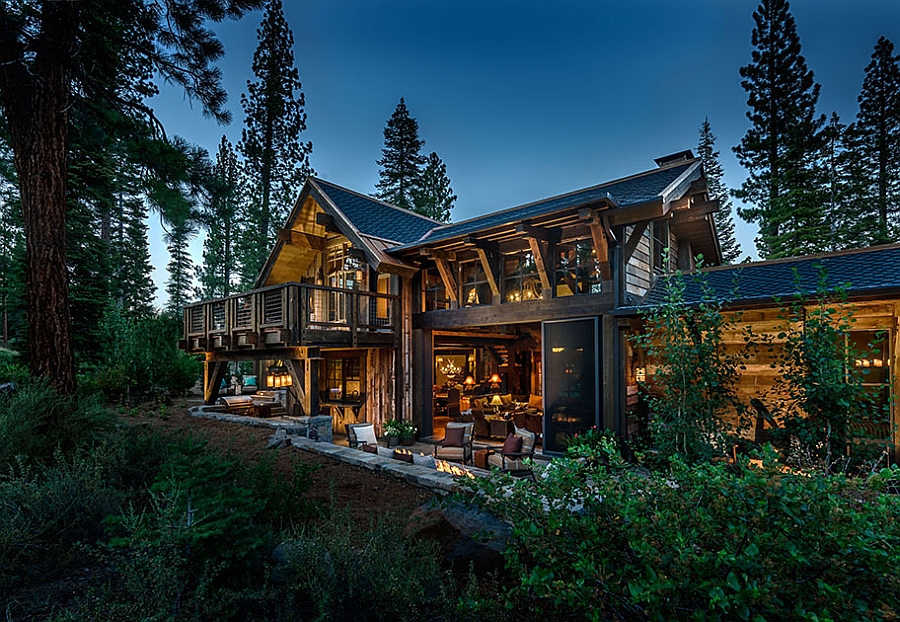 Stunning scenery surrounding the beautiful cabin house