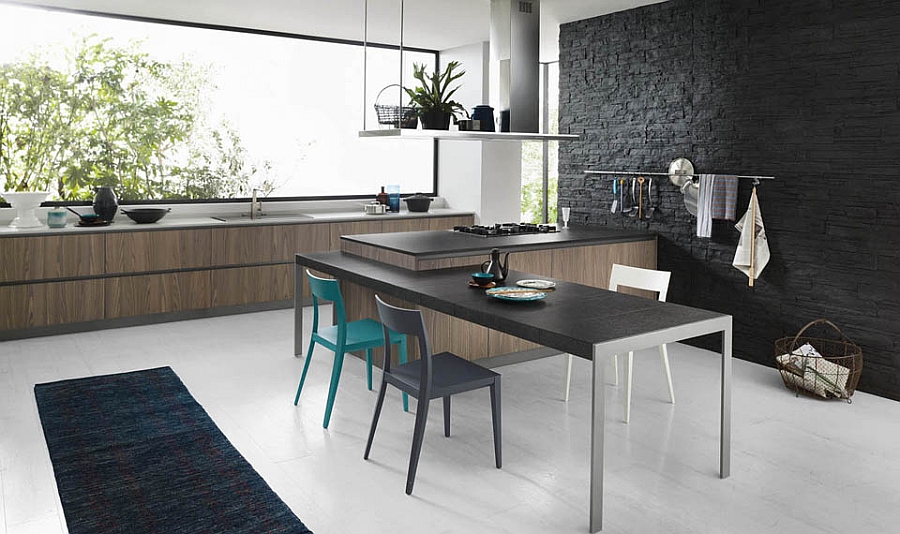 Turn the kitchen into a snazzy dining space