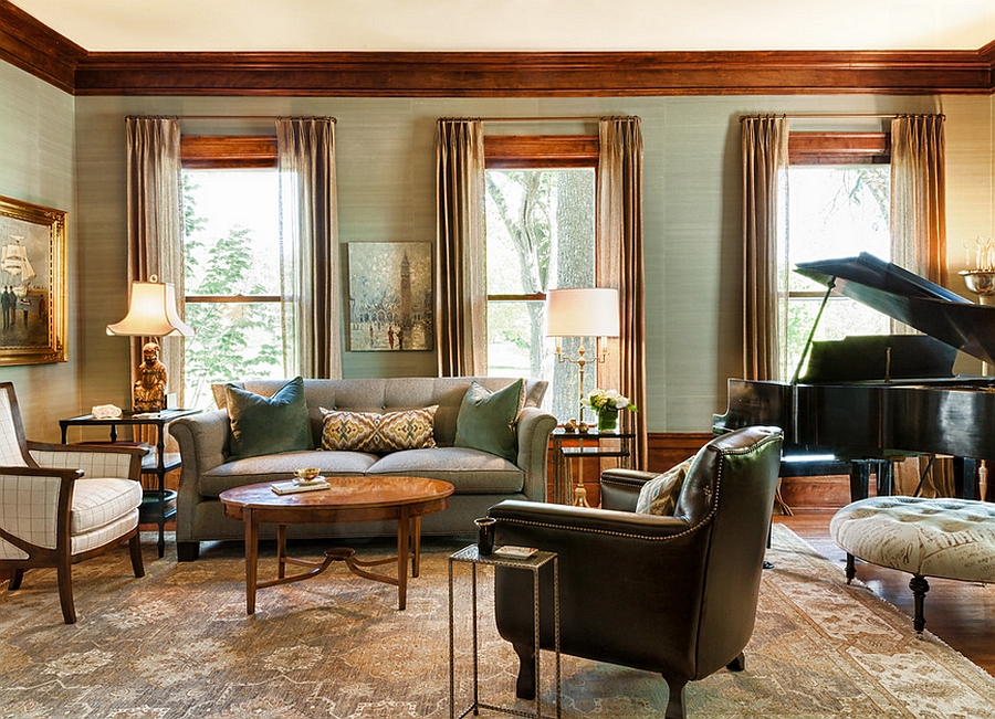 20 Living Rooms With The Textural Beauty Of Grasscloth