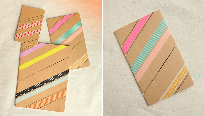 Washi tape journals from Design Love Fest