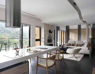 Modern Private Residence in Taiwan Overlooking a National Park