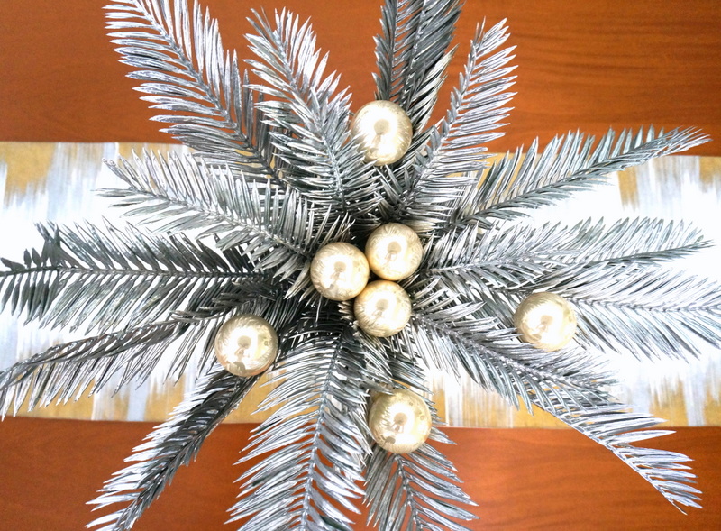 A DIY Christmas centerpiece