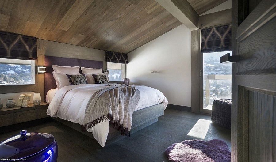 A touch of purple in the Chalet Mont Blanc with mesmerizing alpine views